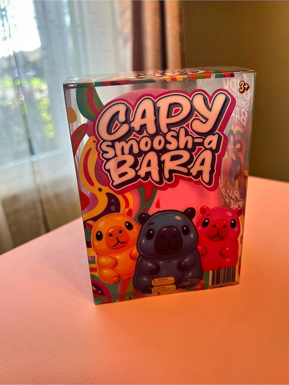 Crazy Fun- Capy Smoosh-a-Bara in Pink
